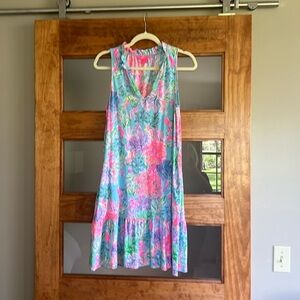 Floral Sleeveless Dress Lilly Pulitzer Malone knit  size small